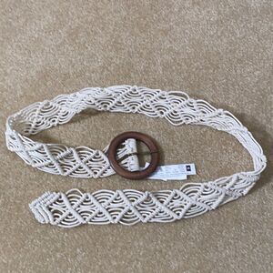 Women’s Belt 100% Woven Cotton Body Small NWT